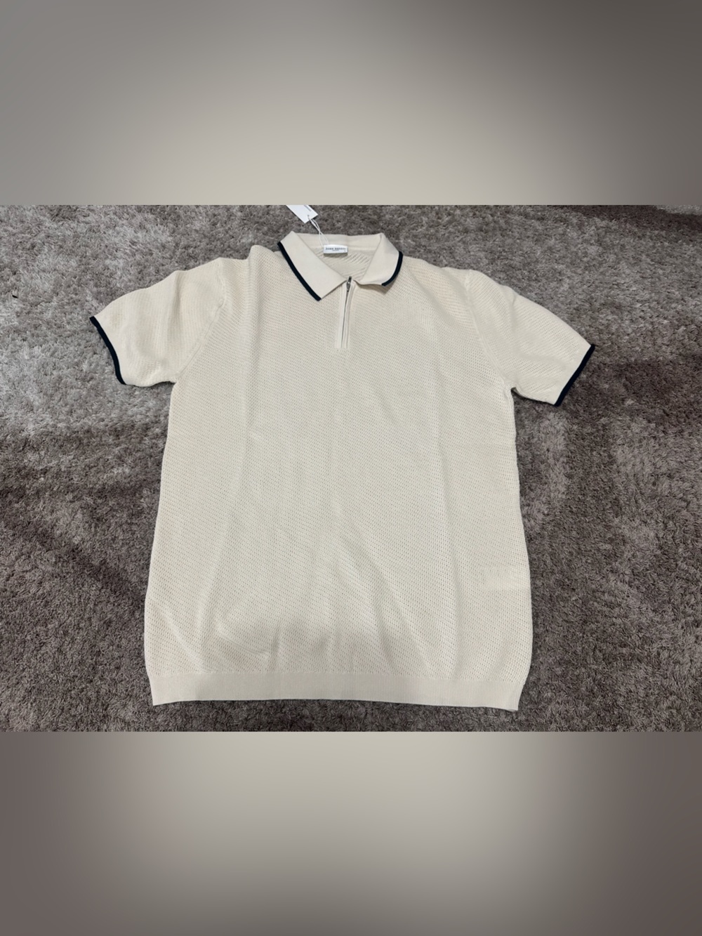 John Henric Blue Striped Linen Shirt Slim Fit